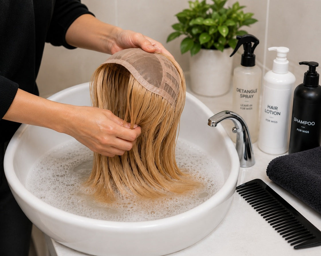 Hoe je pruik onderhouden en wassen?