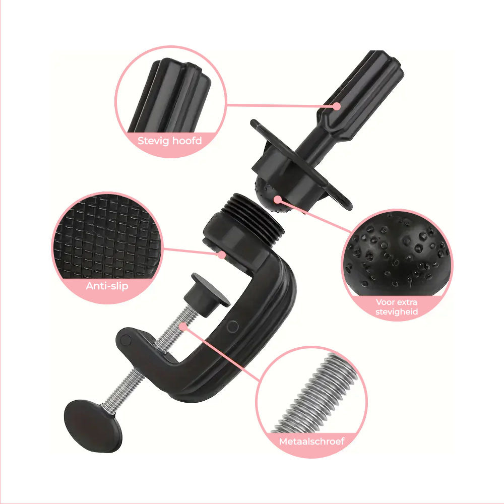 Tafelklem statief oefenhoofd